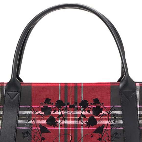 VS Plaid Tote Brand New! Red & Black Perfect Christmas Present! Gift NWT - Picture 6 of 16